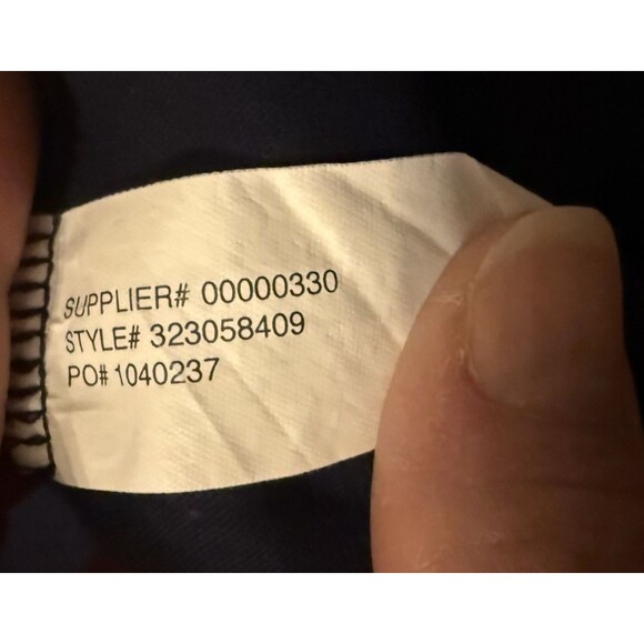 Polo Ralph Lauren Rugby Shirt Blue Red Striped LS Y2K Preppy Sports SZ L (16-18) - Picture 9 of 10